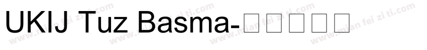 UKIJ Tuz Basma字体转换